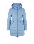 Designer-Daunen-Steppjacke eisblau