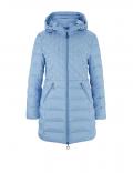 Designer-Daunen-Steppjacke eisblau