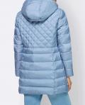 Designer-Daunen-Steppjacke eisblau