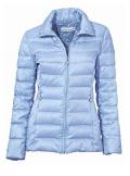 Designer-Daunenjacke hellblau