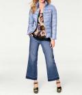 Designer-Daunenjacke hellblau
