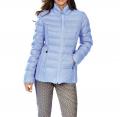 Designer-Daunenjacke hellblau