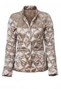 Designer-Daunenjacke taupe
