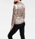 Designer-Daunenjacke taupe