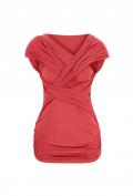 Designer-Drapé-Shirt erdbeere