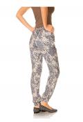 Designer-Druck-Pumphose sand-blau