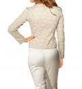 Designer-Druckblazer beige