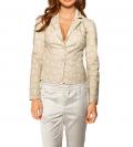 Designer-Druckblazer beige