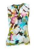 Designer-Druckbluse bunt