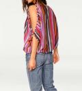Designer-Druckbluse bunt