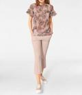 Designer-Druckbluse bunt