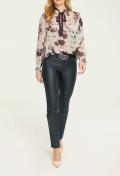 Designer-Druckbluse bunt