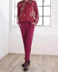 Designer-Druckbluse mit Top bunt