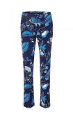 Designer-Druckhose blau-bunt