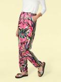 Designer-Druckhose pink-bunt