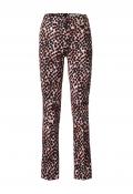 Designer-Druckhose rosa-schwarz