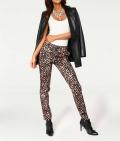 Designer-Druckhose rosa-schwarz