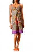 Designer-Druckkleid bunt