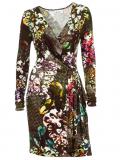 Designer-Druckkleid bunt