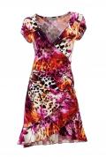 Designer-Druckkleid bunt