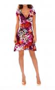 Designer-Druckkleid bunt