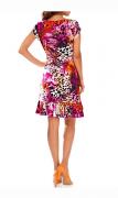 Designer-Druckkleid bunt