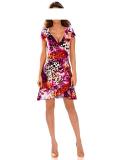 Designer-Druckkleid bunt