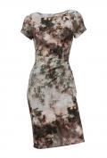 Designer-Druckkleid bunt
