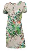 Designer-Druckkleid bunt