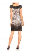 Designer-Druckkleid bunt