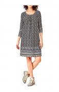 Designer-Druckkleid bunt