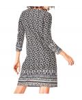Designer-Druckkleid bunt