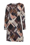 Designer-Druckkleid bunt