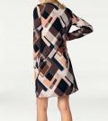 Designer-Druckkleid bunt