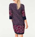 Designer-Druckkleid bunt