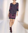 Designer-Druckkleid bunt