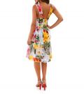 Designer-Druckkleid bunt