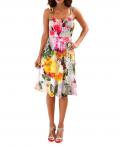 Designer-Druckkleid bunt