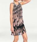 Designer-Druckkleid bunt