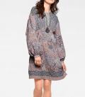 Designer-Druckkleid bunt