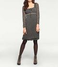 Designer-Druckkleid bunt