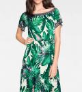 Designer-Druckkleid bunt