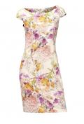 Designer-Druckkleid bunt