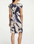 Designer-Druckkleid bunt