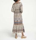 Designer-Druckkleid bunt