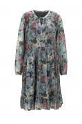 Designer-Druckkleid bunt