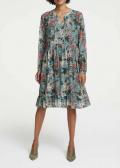 Designer-Druckkleid bunt