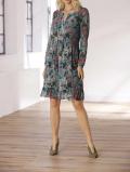 Designer-Druckkleid bunt