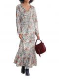 Designer-Druckkleid bunt