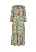 Designer-Druckkleid bunt